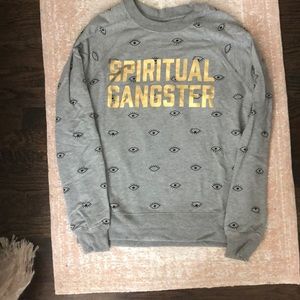 NWOT spiritual gangster eye sweatshirt